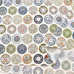 Cotton cinching print fabric Art Nouveau dish - nomura tailor