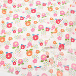 Cotton Scare Print Fabric Modern Hula Japanese Camellia - nomura tailor