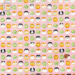 Cotton Scare Print Fabric Menkoi Wa Shiba-inu Manjuu - nomura tailor