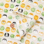 Cotton Scare Print Fabric Menkoi Wa Shiba-inu Manjuu - nomura tailor