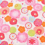 Cotton Ripple Printed Fabric Festival Kits Flower - nomura tailor