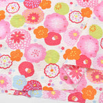 Cotton Ripple Printed Fabric Festival Kits Flower - nomura tailor