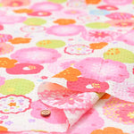 Cotton Ripple Printed Fabric Festival Kits Flower - nomura tailor