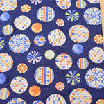 Cotton Ripple Printed Fabric Festival Cotton Ripple Printed Fabric Shabondama - nomura tailor