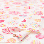 Cotton Ripple Printed Fabric Festival Cotton Ripple Printed Fabric Shabondama - nomura tailor