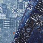 Cotton cinching print fabric Tie-dye and stitch patchwork - nomura tailor