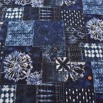 Cotton cinching print fabric Tie-dye and stitch patchwork - nomura tailor