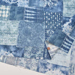 Cotton cinching print fabric Tie-dye and stitch patchwork - nomura tailor