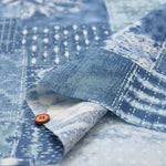 Cotton cinching print fabric Tie-dye and stitch patchwork - nomura tailor