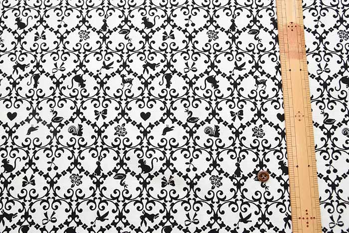 Cotton Ox Printed Fabric Fancy Damask - nomura tailor