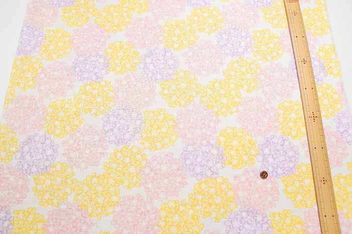 Cotton piqué dobby print fabric SAKURA - nomura tailor