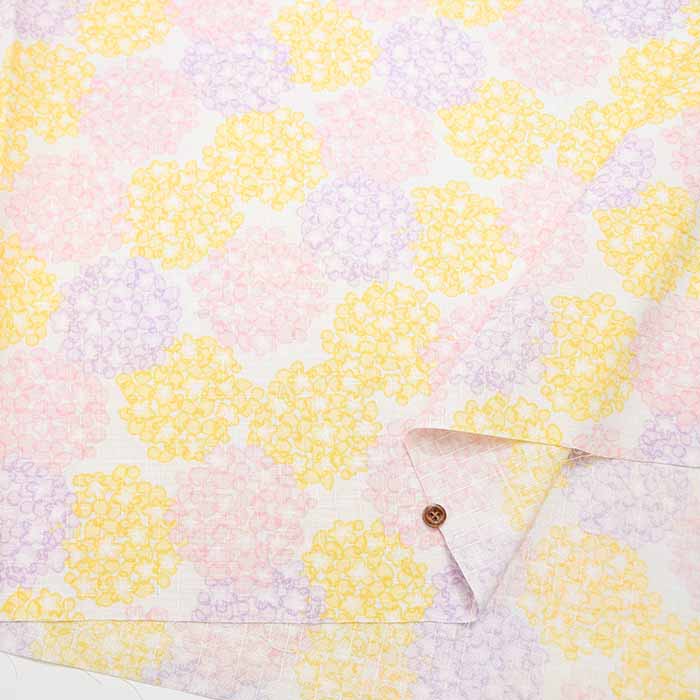 Cotton piqué dobby print fabric SAKURA - nomura tailor