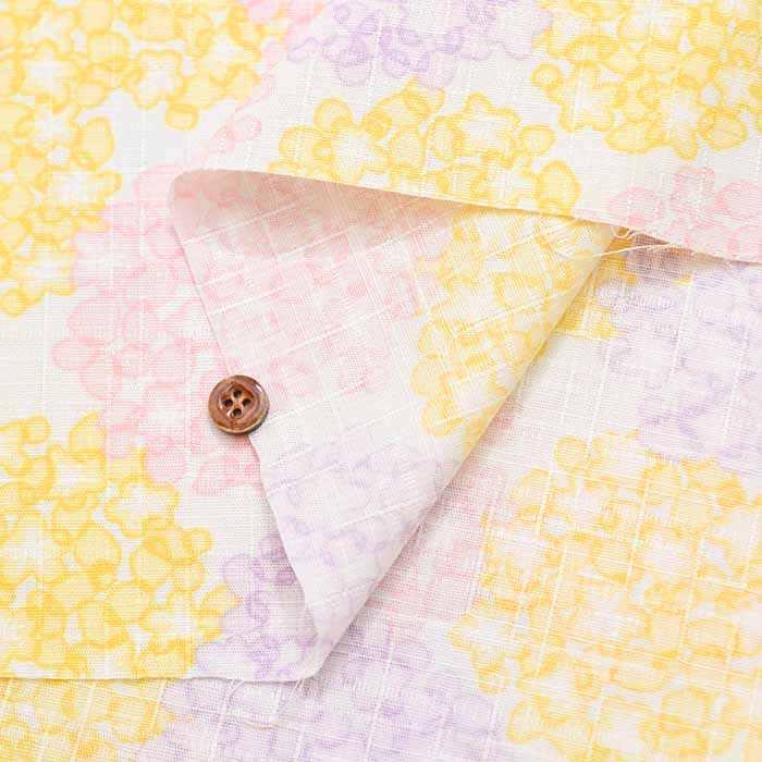 Cotton piqué dobby print fabric SAKURA - nomura tailor