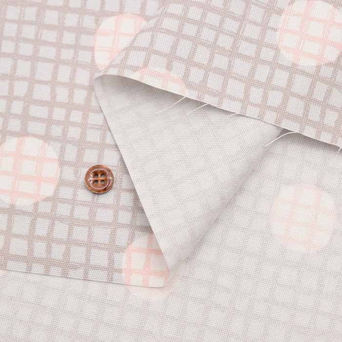 Cotton Ox Printed Fabric Plaid Pattern Dot Check - nomura tailor