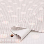 Cotton Ox Printed Fabric Plaid Pattern Dot Check - nomura tailor