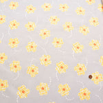 Cotton Ox Printed Fabric Flower Check - nomura tailor