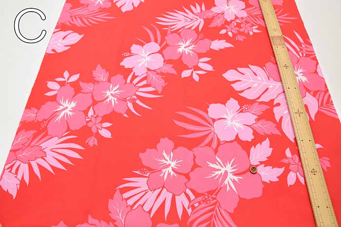 T/C print fabric Hawaiian hibiscus - nomura tailor