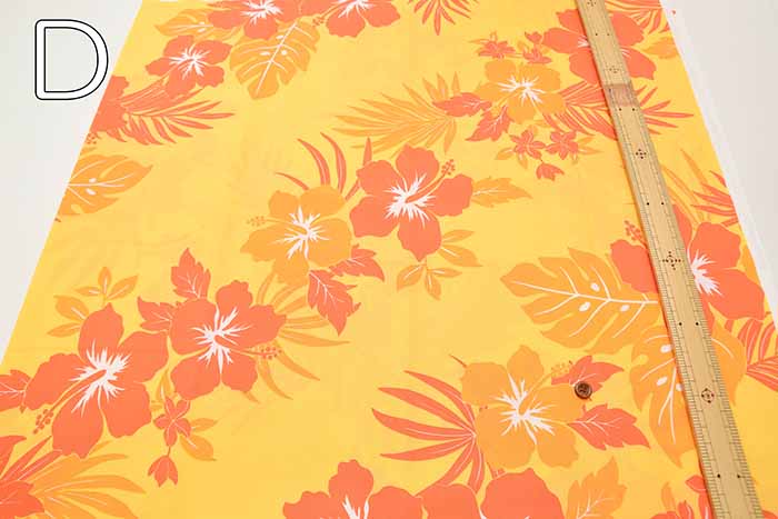 T/C print fabric Hawaiian hibiscus - nomura tailor