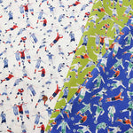 Cotton CB Printed Fabric Soccer Boys - nomura tailor