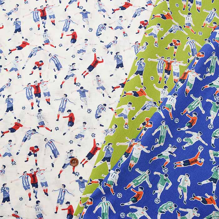 Cotton CB Printed Fabric Soccer Boys - nomura tailor