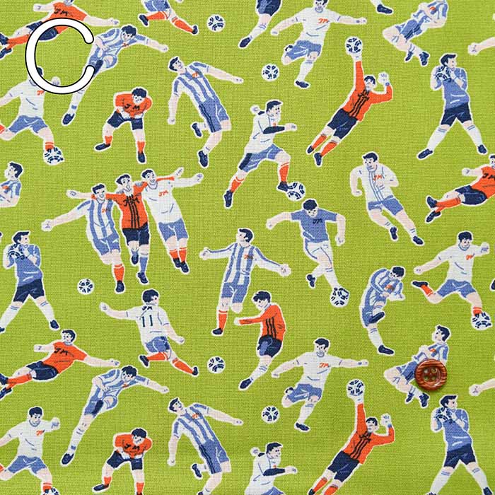 Cotton CB Printed Fabric Soccer Boys - nomura tailor