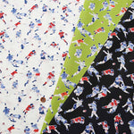 Cotton CB printed fabric Rugby boy - nomura tailor