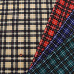 Cotton 20 Sheeting Printed Fabric Tartan Check - nomura tailor