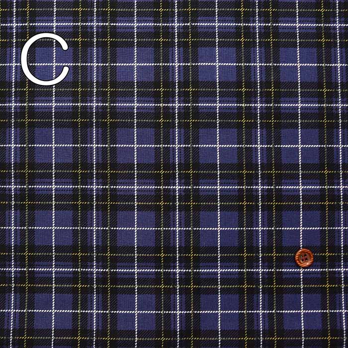 Cotton 20 Sheeting Printed Fabric Tartan Check - nomura tailor