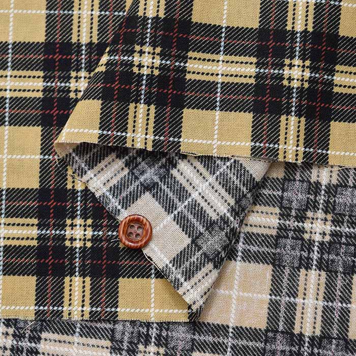 Cotton 20 Sheeting Printed Fabric Tartan Check - nomura tailor