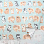 Cotton Ox Printed Fabric - Dog - nomura tailor