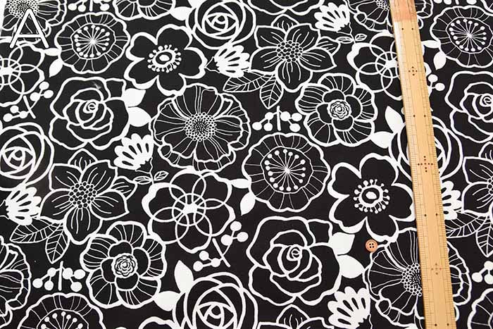 Cotton Ox Printed Fabric Flower - nomura tailor