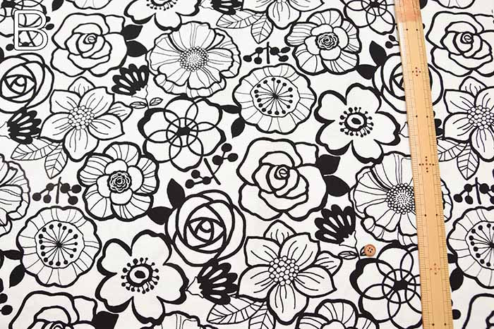 Cotton Ox Printed Fabric Flower - nomura tailor