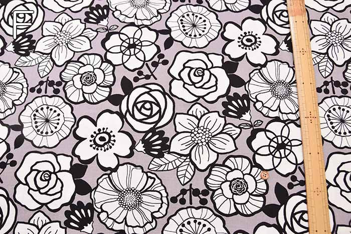 Cotton Ox Printed Fabric Flower - nomura tailor