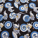 Cotton Ox Printed Fabric Bangasa and Kabuki - nomura tailor