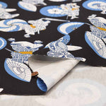 Cotton Ox Printed Fabric Bangasa and Kabuki - nomura tailor