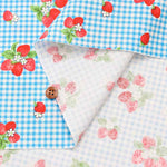 Cotton Ox Printed Fabric Strawberry Gingham - nomura tailor