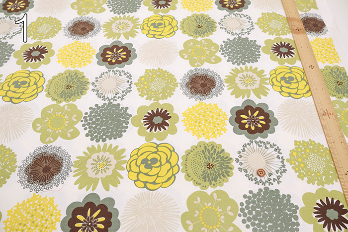 W巾Cotton Oxford Printed Fabric - Pop Drops - nomura tailor