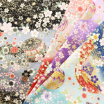 Cotton Embossed Printed Fabric - Kyosaika Series - Temari Balls - nomura tailor