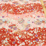 Cotton Embossed Printed Fabric - Kyosaika Series - Temari Balls - nomura tailor