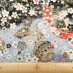 Cotton Embossed Printed Fabric - Kyosaika Series - Temari Balls - nomura tailor