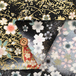 Cotton Embossed Printed Fabric - Kyosaika Series - Temari Balls - nomura tailor