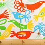 Made in Korea C/L Double-width Printed Fabric - Birds - nomura tailor