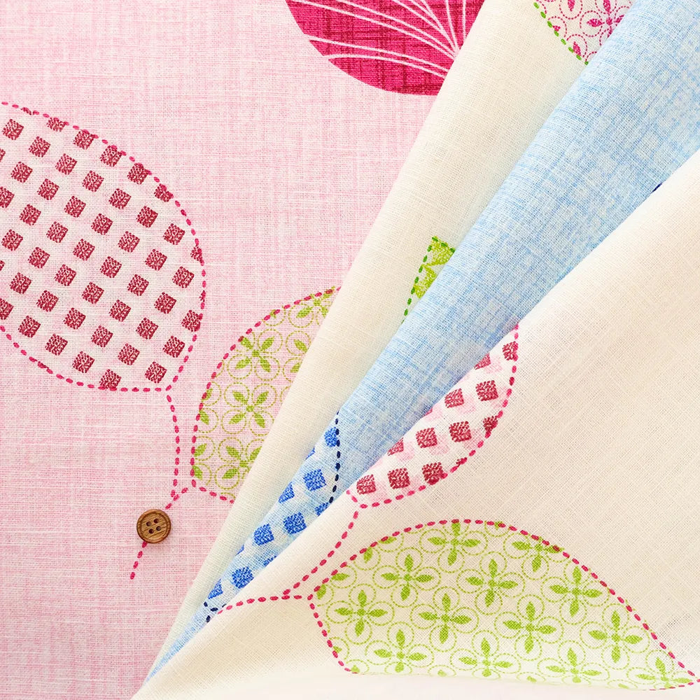 Made in Korea C/L Double-width Printed Fabric - Leaf - nomura tailor