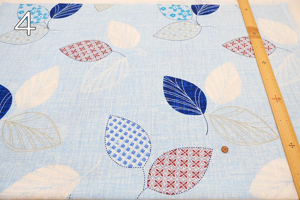Made in Korea C/L Double-width Printed Fabric - Leaf - nomura tailor