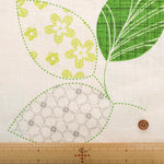 Made in Korea C/L Double-width Printed Fabric - Leaf - nomura tailor