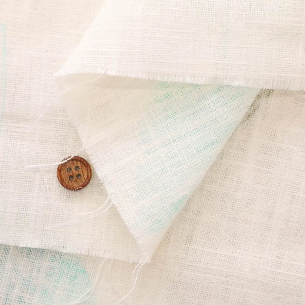 Made in Korea C/L Double-width Printed Fabric - Leaf - nomura tailor