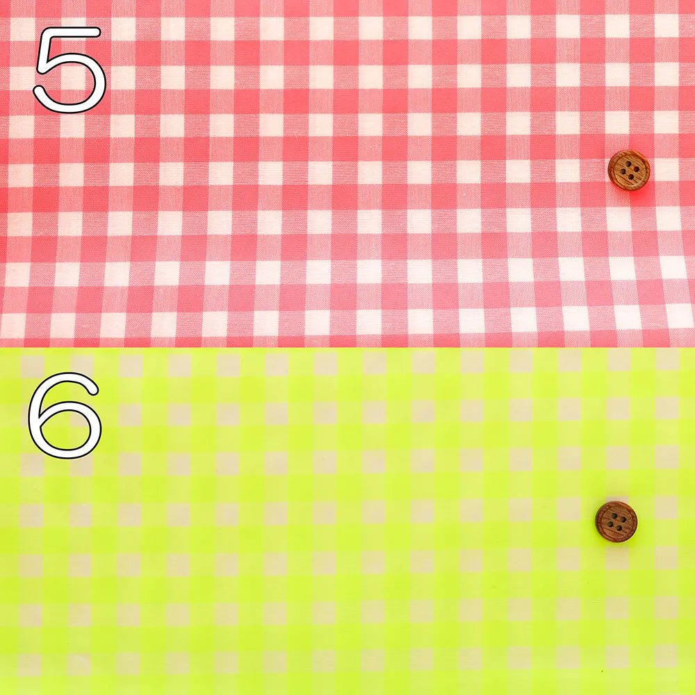 Made in China Cotton Fluorescent Gingham Yarn-Dyed Check Fabric - nomura tailor