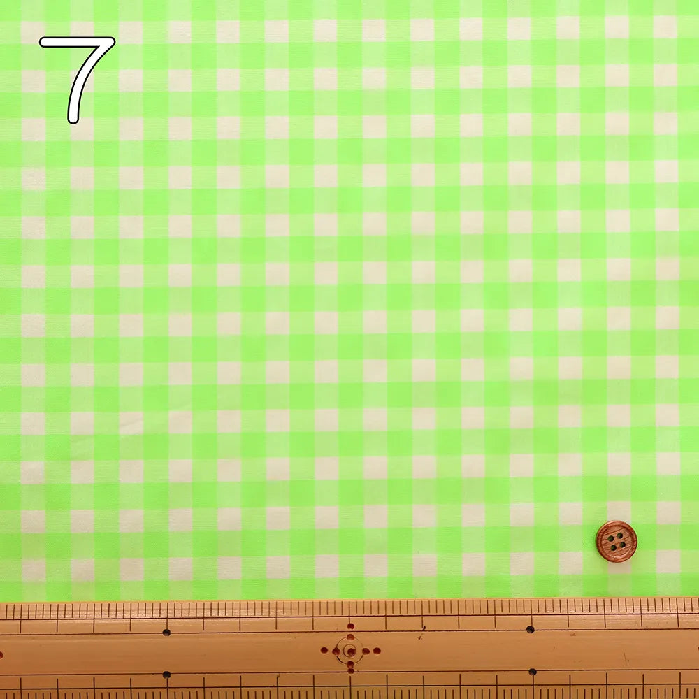 Made in China Cotton Fluorescent Gingham Yarn-Dyed Check Fabric - nomura tailor