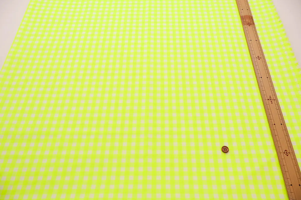 Made in China Cotton Fluorescent Gingham Yarn-Dyed Check Fabric - nomura tailor