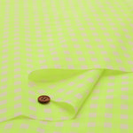 Made in China Cotton Fluorescent Gingham Yarn-Dyed Check Fabric - nomura tailor